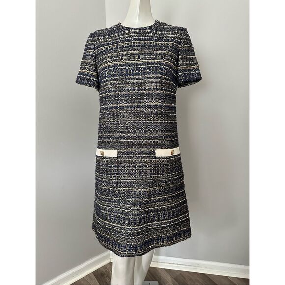 NWT Valentino Garavani Tweed Party Mini Dress with Pockets Size US 2 $5000 - Picture 5 of 12